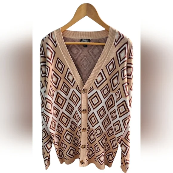 Warner Brothers - Abbott Elementary Sitcom Geometric Patterned Cardigan …​ - Picture 2 of 8